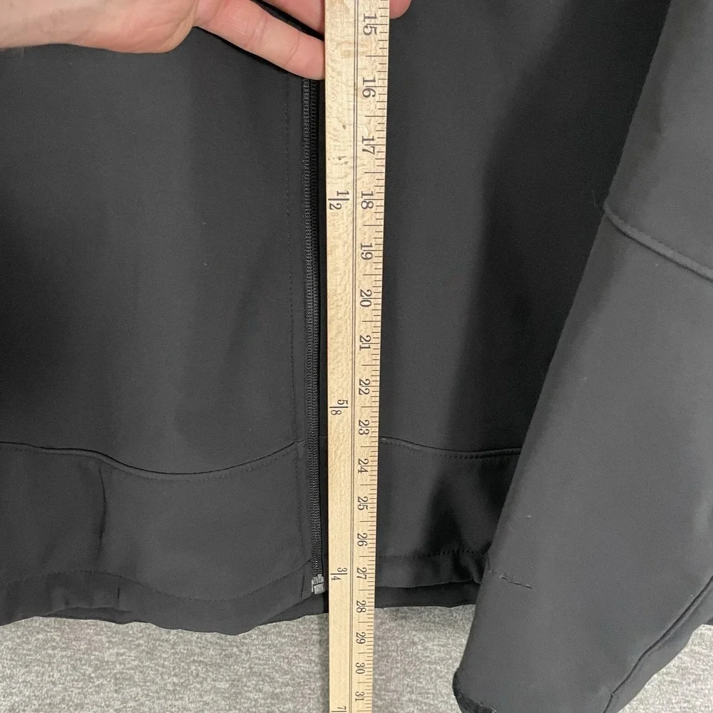 The North Face Windwall Jacket Mens XL Black Hooded Softshell Zip Pockets
